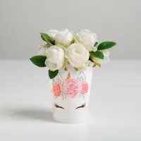 Стакан для цветов &laquo;Единорожка&raquo;, 350 мл