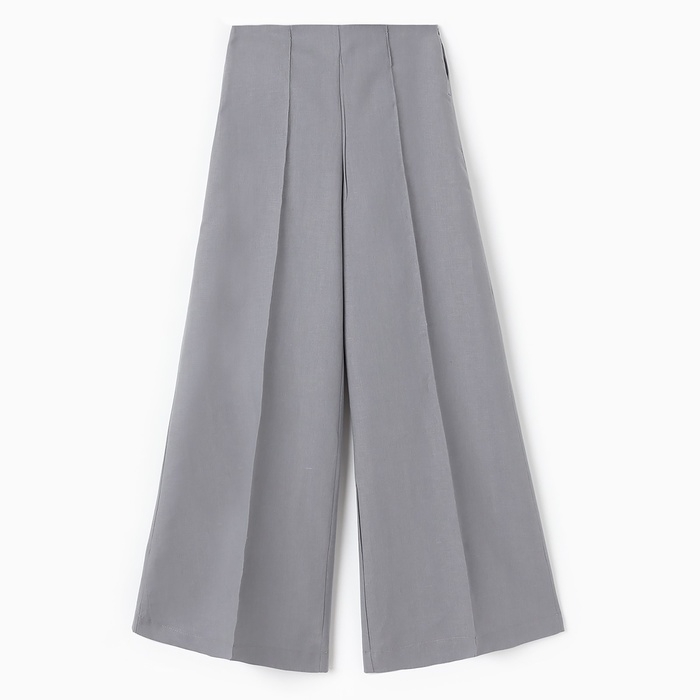 Брюки женские палаццо MINAKU: MINAKU: Safari цвет серый, размер 44