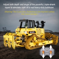 Конструктор радиоуправляемый &laquo;Строительный бульдозер&raquo;, 2826 деталей, масштаб 1:17