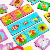 Набор»Мама, малыш, жилище», (пазл-тройной), элемент 5,5 × 5,5 см, 16 мини-пазлов Набор»Мама, малыш, жилище», (пазл-тройной), элемент 5,5 × 5,5 см, 16 мини-пазлов