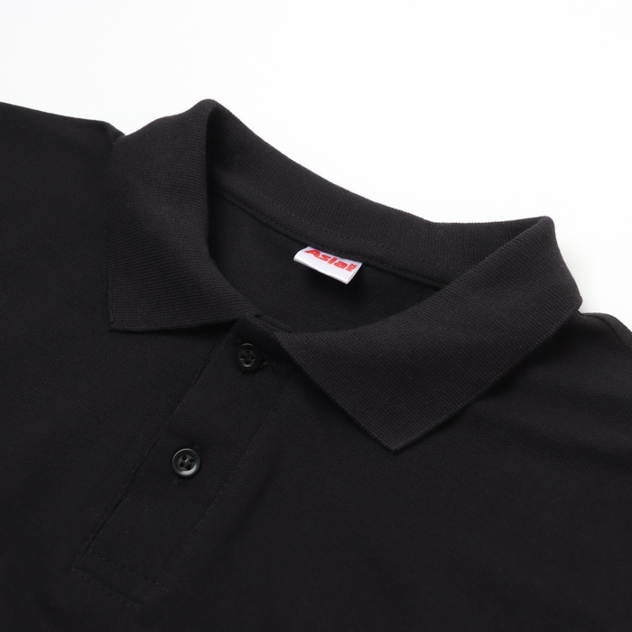 Футболка мужская поло, цвет чёрный, размер 56