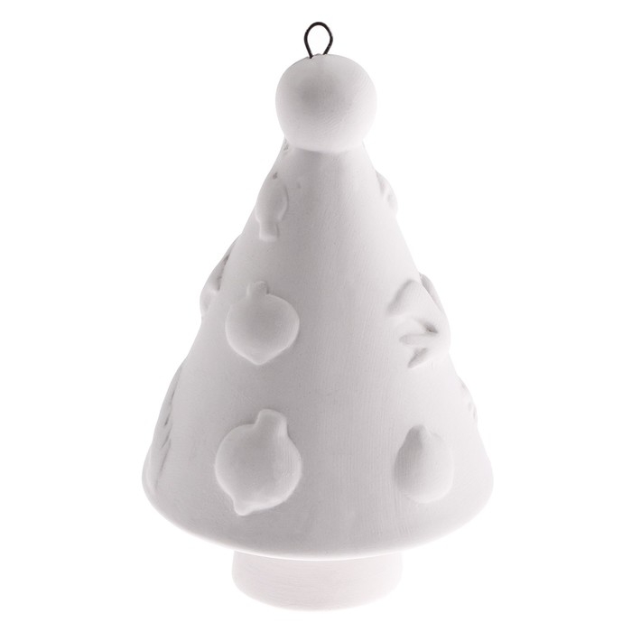 Новый год! Ёлочное украшение под раскраску &laquo;Елочка с гирляндой&raquo; с подвесом, кисть