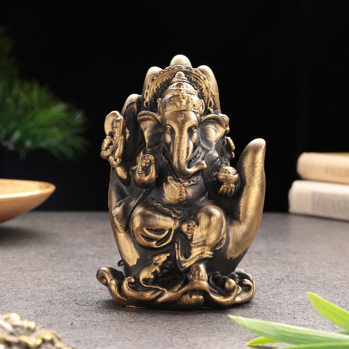 Сувенир Сувенир "Ганеш в ладони", гипсобетон, 13х8х7см