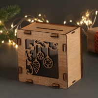 Новогодняя копилка "Новогодние игрушки" 12х12х9 см Новогодняя копилка "Новогодние игрушки" 12х12х9 см