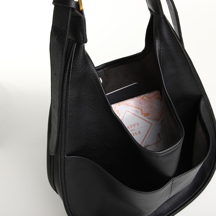 Сумка женская на магните TEXTURA, средний размер, цвет чёрный Сумка женская на магните TEXTURA, средний размер, цвет чёрный