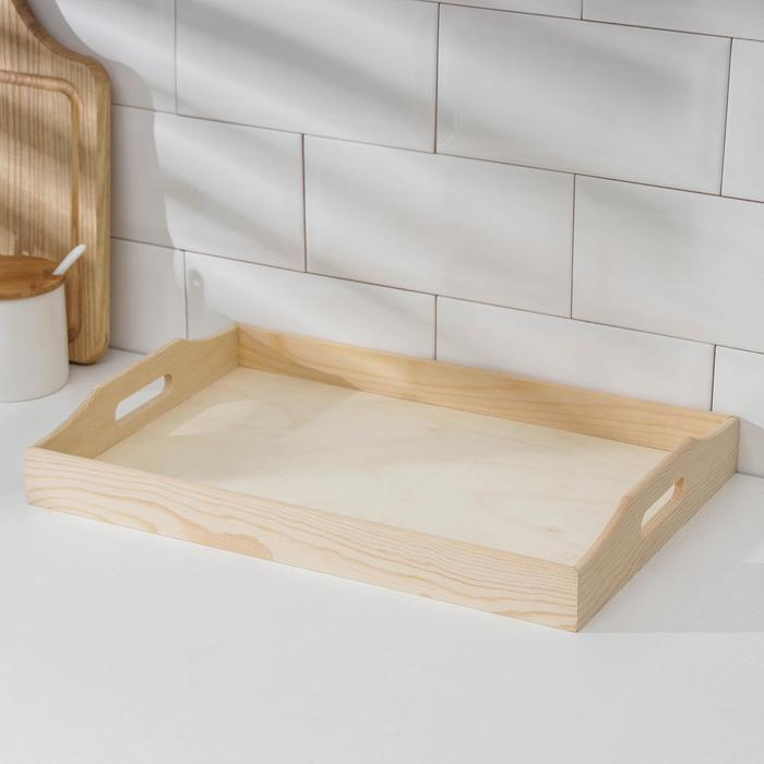 Поднос для завтрака Доляна Woodie, 38&times;25,5 см, сосна