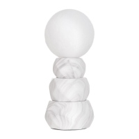Лампа настольная "Амани" 1х40Вт Е14 белый 11,5х11,5х28см