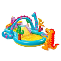 Игровой центр &laquo;Динозавр&raquo;, с распылителем, 302 х 229 х 112 см, от 2 лет, 57135NP INTEX