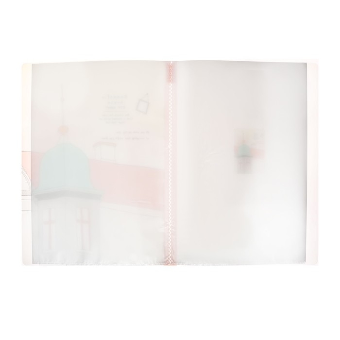 Папка формат А4, с 30 прозрачными файлами "Достопримечательность", МИКС