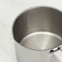 Ковш из нержавеющей стали &laquo;Базис&raquo;, 950 мл, d=14 см, с мерной шкалой, металлическая ручка