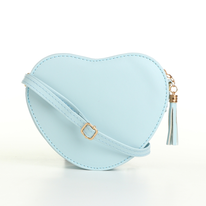 Сумка детская для девочки на молнии «Выбражулька», цвет голубой Сумка детская для девочки на молнии «Выбражулька», цвет голубой