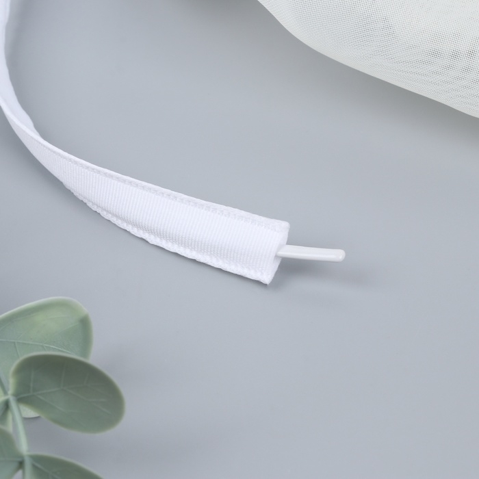 Лента тоннельная, двухстрочная, 10 мм, 50 &plusmn; 1 м, цвет белый