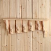 Полка -вешалка "Ступенька", 70х30х14 см, 5 кр Полка -вешалка "Ступенька", 70х30х14 см, 5 кр