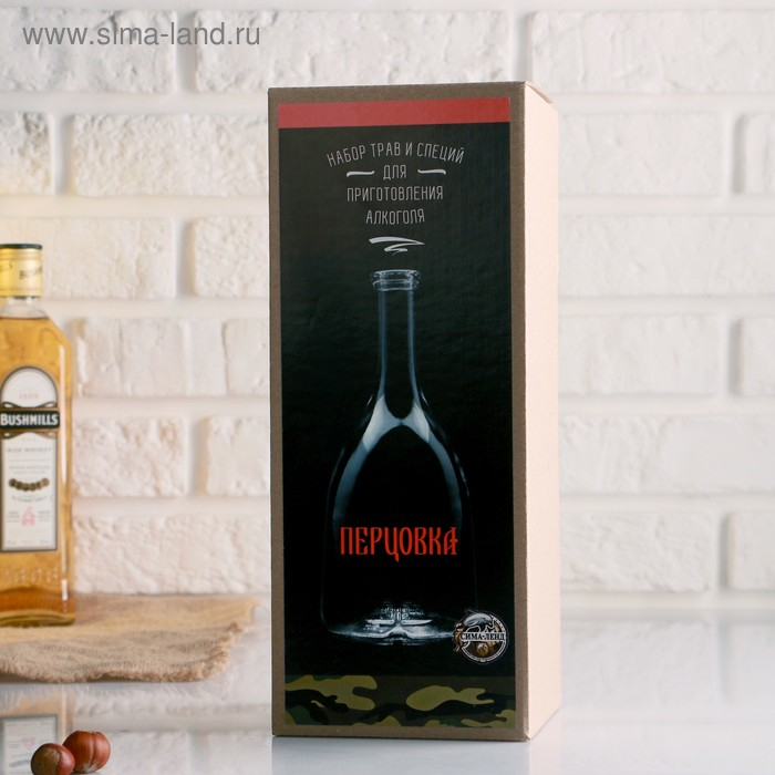 Набор для приготовления перцовки, бутылка 1 л., набор приправ Набор для приготовления перцовки, бутылка 1 л., набор приправ