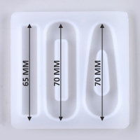Форма силиконовая универсальная &laquo;Заколка&raquo; 3 вида заколки