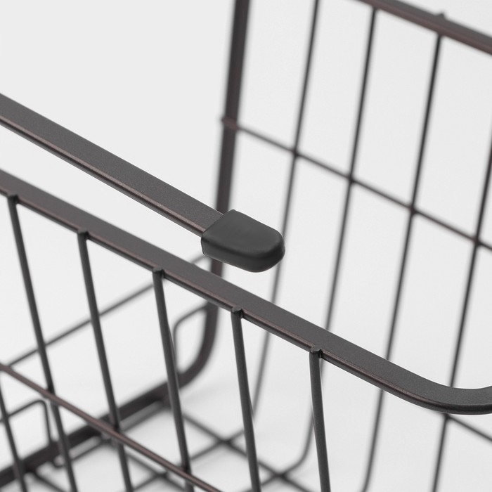 Корзина подвесная Доляна &laquo;Лофт&raquo;, 25&times;19,5&times;20,5 см, цвет коричневый