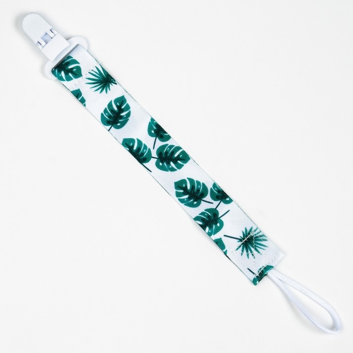 Держатель для соски - пустышки &laquo;Листья&raquo;, на ленте