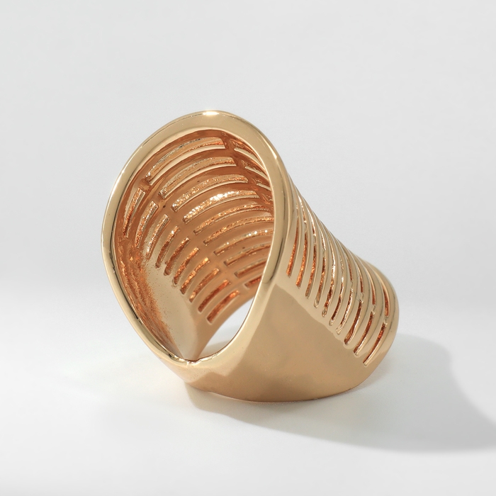 Кольцо металл &laquo;Тренд&raquo; пружина, цвет золото, размер 16