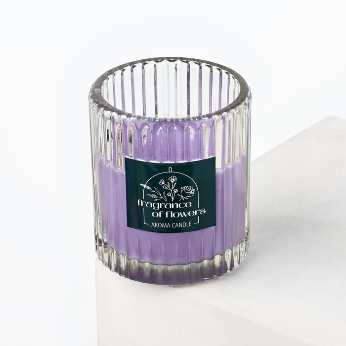 Свеча ароматическая в стекле &laquo;Лаванда&raquo;, интерьерная
