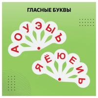 Набор веер-касс, гласные, согласные и цифры, Стамм, 3 штуки, плотные, пакет с европодвесом Набор веер-касс, гласные, согласные и цифры, Стамм, 3 штуки, плотные, пакет с европодвесом