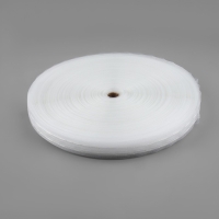 Шторная лента классическая, органза, 2,5 см, 100 &plusmn; 1 м, цвет прозрачный/белый