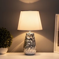 Настольная лампа "Кидди" Е14 40Вт серебро 20х20х34 см