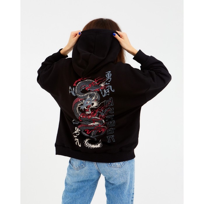 Толстовка женская оверсайз MIST "Дракон" размер 44-46