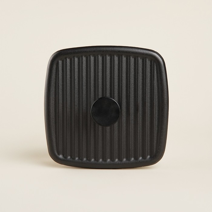 Крышка - пресс чугунная SL Home, 23&times;23&times;5,5 см, цвет чёрный