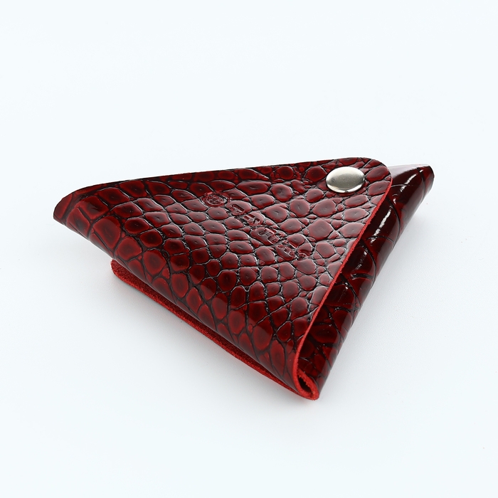 Монетница на кнопке TEXTURA, цвет бордовый Монетница на кнопке TEXTURA, цвет бордовый