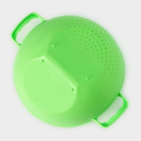 Дуршлаг кухонный Доляна &laquo;Сердце&raquo;, d=20 см, с ручками, цвет МИКС