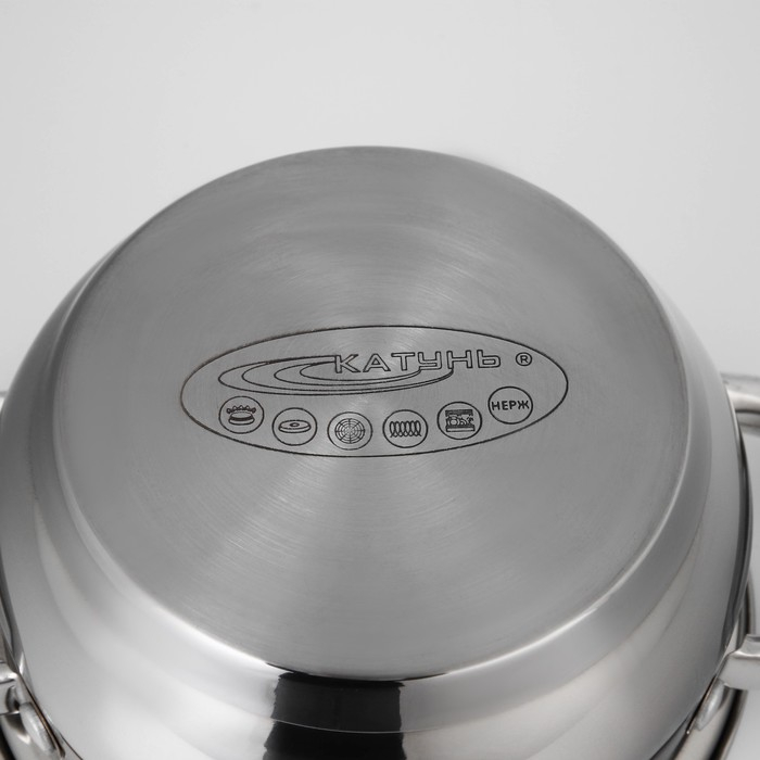 Набор кастрюль &laquo;Гретта&raquo;, 3 предмета: 1,6 л, 2,2 л, 3,2 л, капсульное дно, индукция