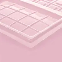 Форма для шоколада &laquo;Дольки&raquo;, пластик, 26.5&times;21&times;1 см, 2 ячейки 17.5&times;10.5, прозрачная