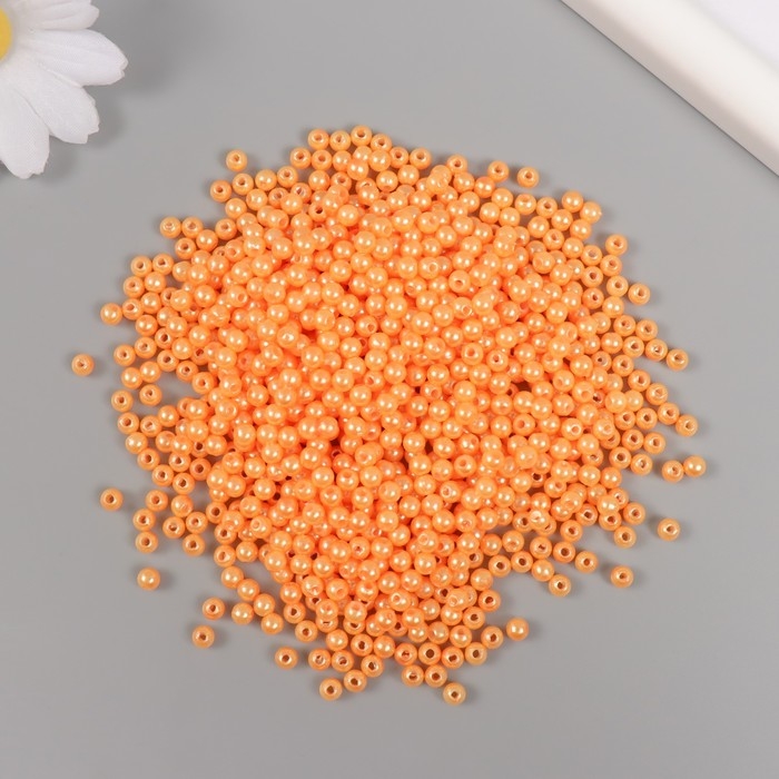 Набор бусин Набор бусин "Жемчуг" d 4 мм, 250 гр, коралловый