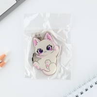 Брелок для ключей детский акриловый "Котик", 5,1 х 6,2 см Брелок для ключей детский акриловый "Котик", 5,1 х 6,2 см