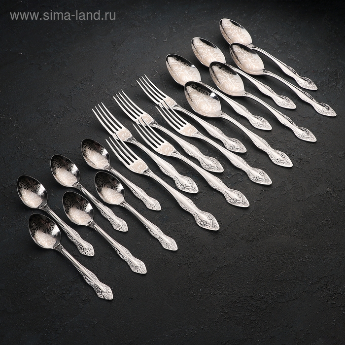 Набор столовых приборов &laquo;Славянка&raquo;, 18 предметов, картонная коробка