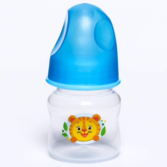 Бутылочка для кормления &laquo;Тигренок&raquo;, классическое горло, 60 мл., от 0 мес., цвет МИКС