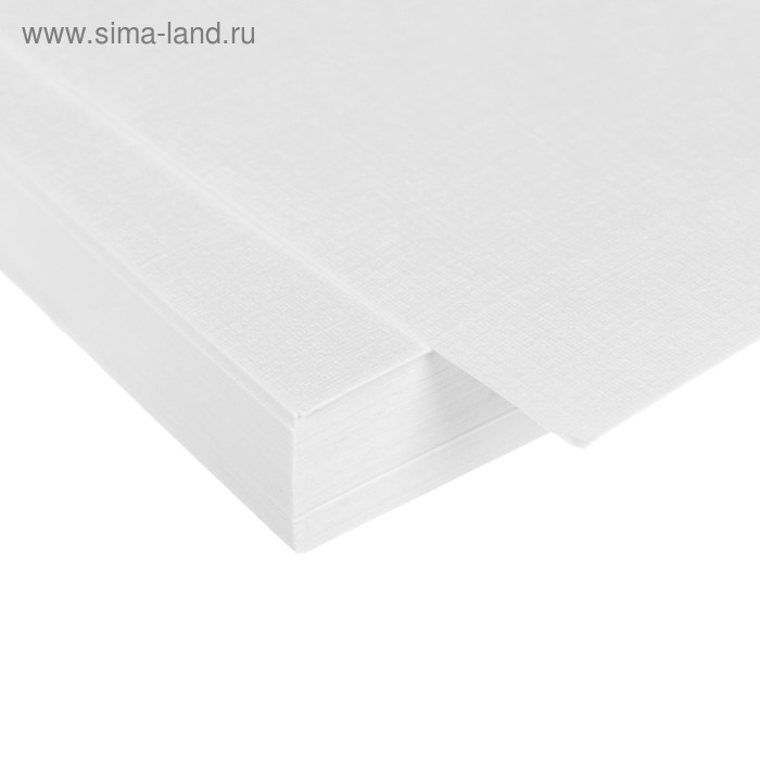 Бумага для рисования А4, 50 листов, тиснение "лён", 200 г/м&sup2;