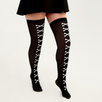 Карнавальные чулки &laquo;Косточки&raquo;, размер М