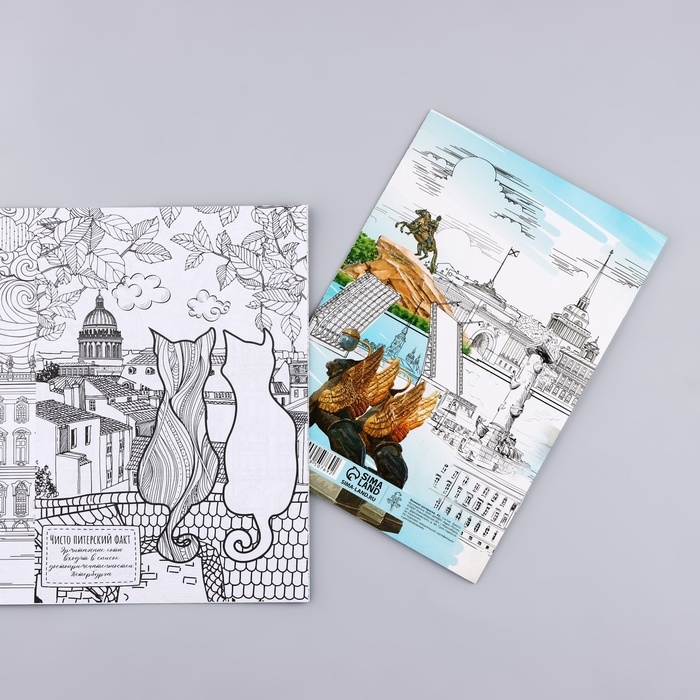 Блокнот раскраска А5 &laquo;Санкт Петербург&raquo;