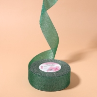 Лента парчовая, 40 мм, 23 ± 1 м, цвет зелёный №41 Лента парчовая, 40 мм, 23 ± 1 м, цвет зелёный №41