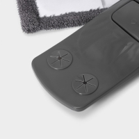 Швабра для мытья пола плоская Доляна, насадка из микрофибры 43&times;14 см, телескопическая ручка 80(120) см