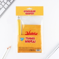 Подарочный набор блокнот А6, карандаши (2 шт.) и восковые мелки (4 шт.) &laquo;Ярких эмоций&raquo;