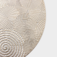 Салфетка сервировочная на стол &laquo;Гипноз&raquo;, d=38 см, цвет золото