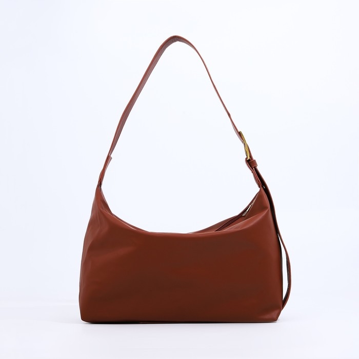 Сумка-мешок на молнии цвет коричневый Сумка-мешок на молнии цвет коричневый