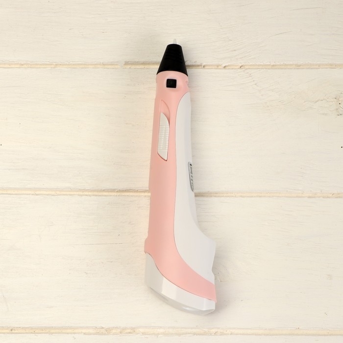 Комплект в тубусе 3Д ручка с дисплеем розовая + пластик ABS 15 цветов по 10 метров