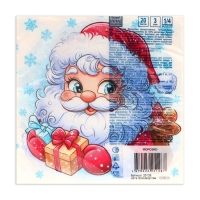 Новогодние салфетки бумажные Home Collection Сlassic &laquo;Морозко&raquo;, 3 слоя, 33х33 см, 20 шт