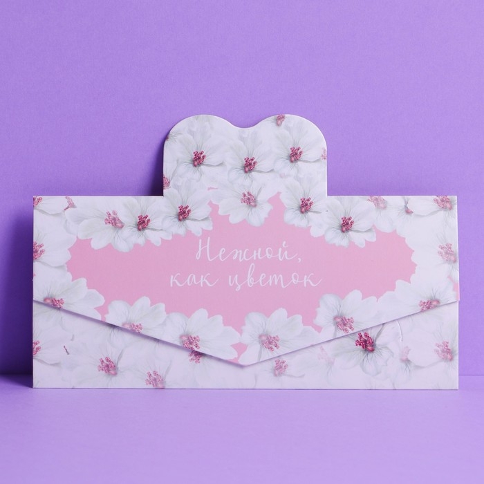 Набор формовых конвертов для денег &laquo;Нежность&raquo;, 5 шт