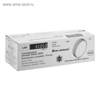 Лампа светодиодная Ecola Light, GX53, 8 Вт, 6400 К, 220 В, 27х75 мм, матовое стекло Лампа светодиодная Ecola Light, GX53, 8 Вт, 6400 К, 220 В, 27х75 мм, матовое стекло