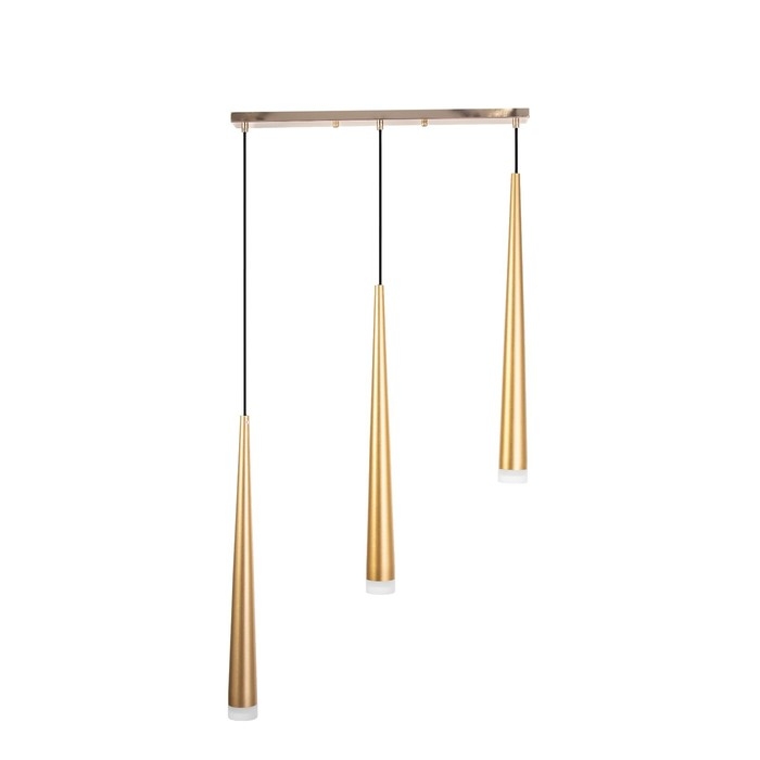 Светильник BayerLux Подвес BayerLuxной "Титан" 3хLED 9Вт 4000К золото 50х5,3х53-203см