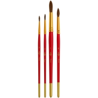 Набор из 4 кистей, Гамма "Мультики", пони, круглые № 2, 3, 5, 7, в блистере, европодвес (371598) Набор из 4 кистей, Гамма "Мультики", пони, круглые № 2, 3, 5, 7, в блистере, европодвес (371598)